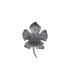 Feuille de vigne acier épaisse 140x130mm epr 3mm pour la décoration