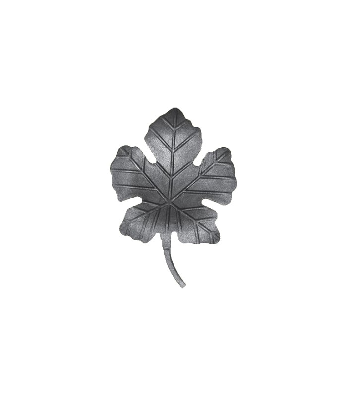 Feuille de vigne acier épaisse 140x130mm epr 3mm pour la décoration