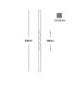 Balustres torsadés 470mm carré de 12x12mm pour grilles de défense