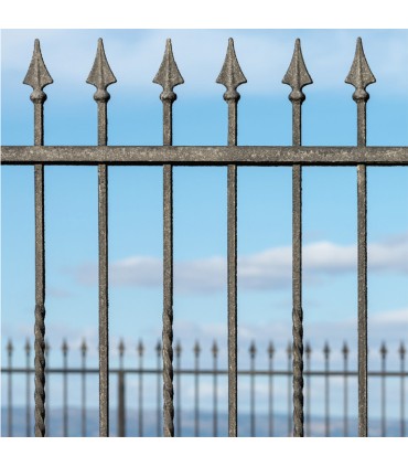 Balustre 2 torsades 900mm carré de 12x12mm pour clôtures ou escaliers