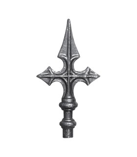 Pointes de lances 160mm diamètre 16mm en croix de Saint Jacques embout à souder