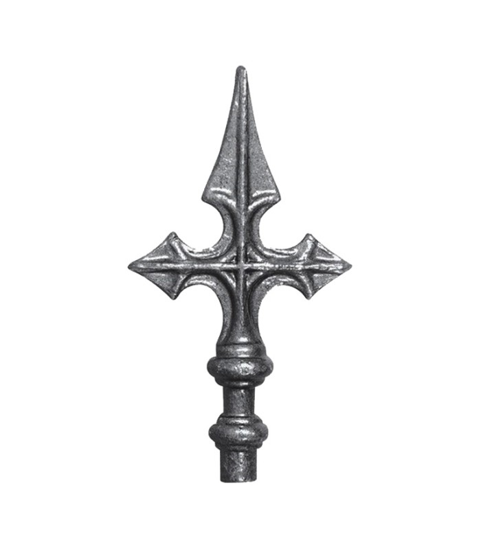 Pointes de lances 160mm diamètre 16mm en croix de Saint Jacques embout à souder
