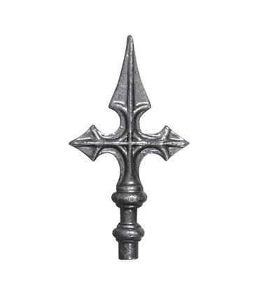 Pointes de lances 160mm diamètre 16mm en croix de Saint Jacques embout à souder