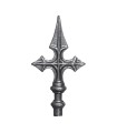 Pointes de lances 160mm diamètre 16mm en croix de Saint Jacques embout à souder