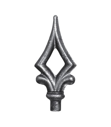 Pointes de lances 100mm diamètre 12mm acier ajouré à souder sur carotte