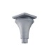 Base ou chapiteau 235mm pour tube ø80mm aluminium cannelé de poteau