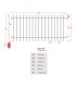 Grille cloture EASY 12 prête à poser