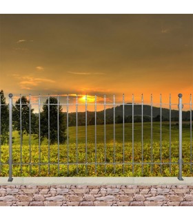 Grille cloture EASY 12 prête à poser