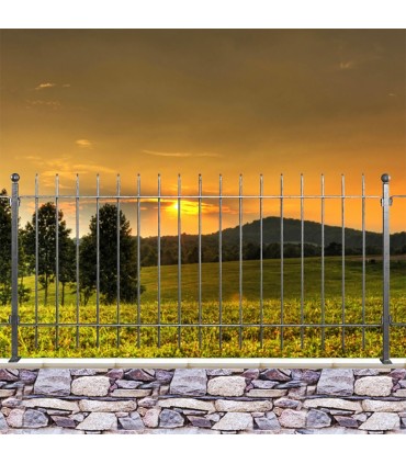 Grille de cloture MILANO 12 prête à poser