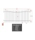 Grille de cloture Onda Milano 10 prête à poser