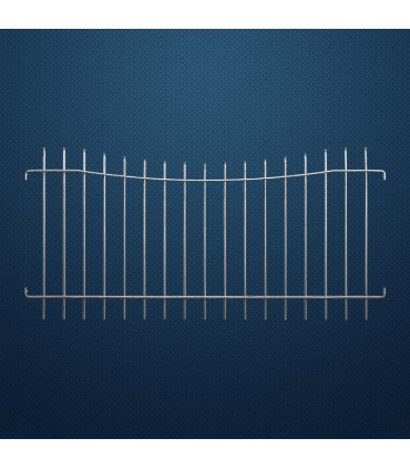 Grille de cloture Onda Milano 10 prête à poser