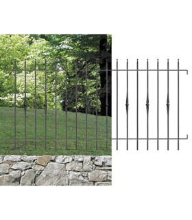 Grille de cloture VIENNA 12 prête à poser