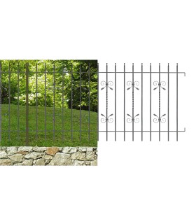 Grille de cloture VENEZIA 10 prête à poser