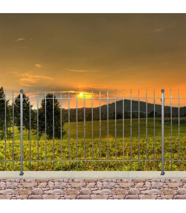 Grille cloture LIVORNO 12 prête à poser