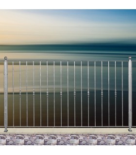 Grille de cloture MARINA 10 prête à poser