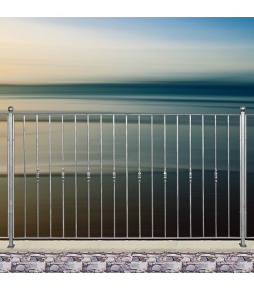Grille de cloture MARINA 10 prête à poser