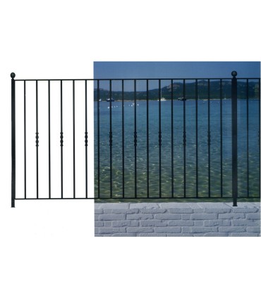 Grille de cloture MARINA 12 prête à poser