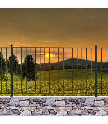 Grille de cloture LEVANTE 10 prête à poser
