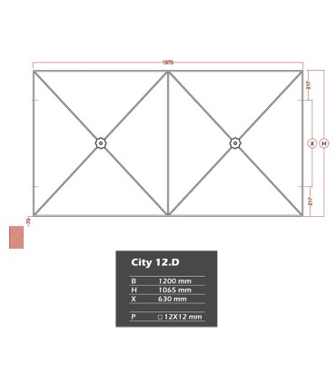 Barrière urbaine CITY 12D prête à poser