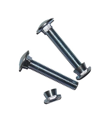 Kit 2 boulons Inox écrou à tête auto-cassante