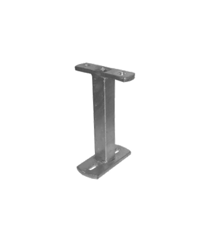 Pied support central long pour cloture