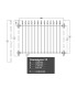 Grille de cloture COURMAYEUR 12 prête à poser