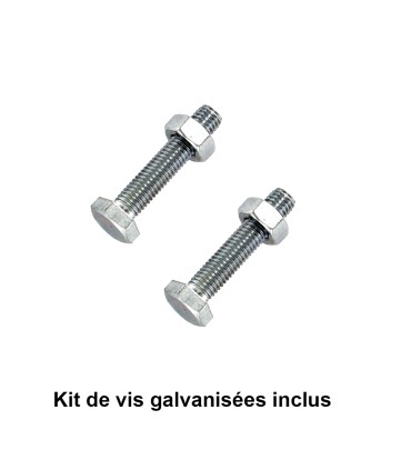 Poteau de départ A SCELLER pour grille de clôture modèle ELEGANCE