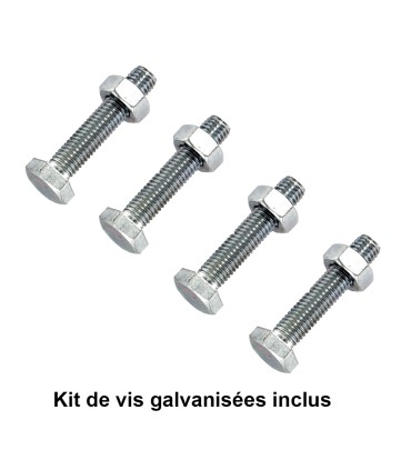 Poteau intermédiaire A SCELLER pour grille de clôture modèle ELEGANCE