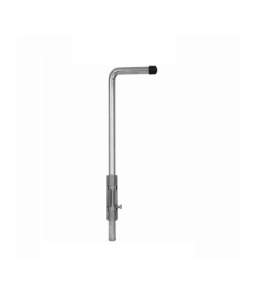 Verrou pistolet 300mm rond de ø16mm acier cadmié à souder