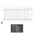 Grille cloture EASY 12 prête à poser