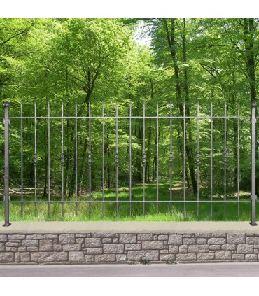 Grille de cloture MANTOVA 10 prête à poser