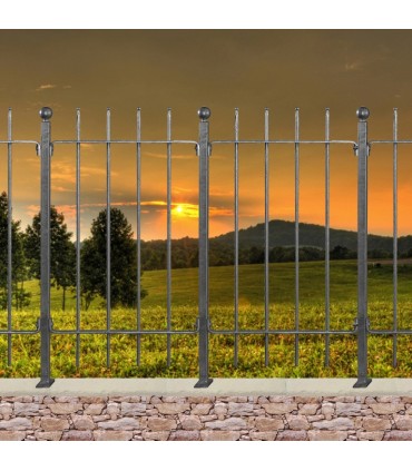 Grille de cloture MILANO 10.4 prête à poser