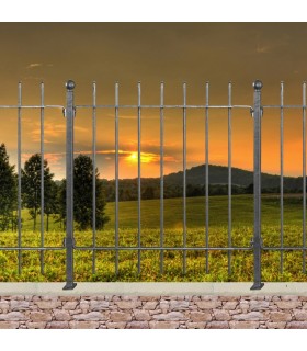 Grille de cloture MILANO 10.7 prête à poser