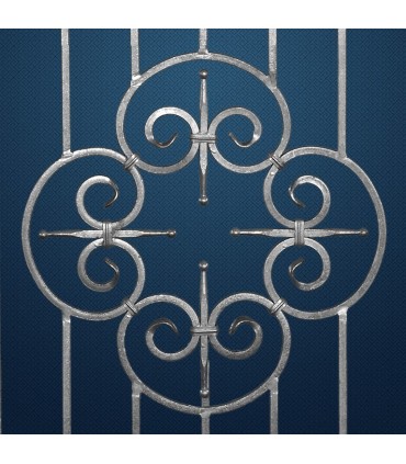 Grille de cloture GENOVA 12 prête à poser
