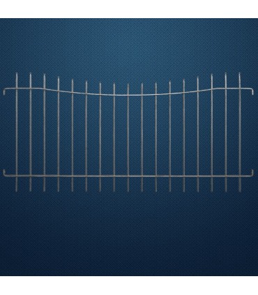 Grille de cloture Onda Milano 10 prête à poser