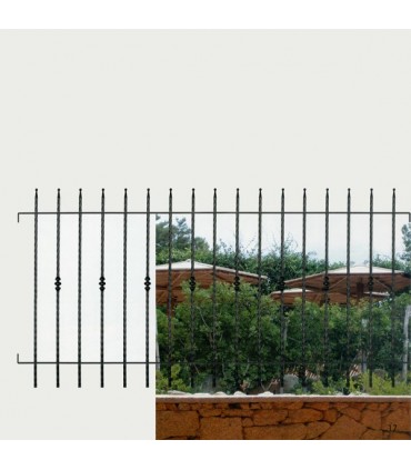 Grille de cloture BOLOGNA 10 prête à poser