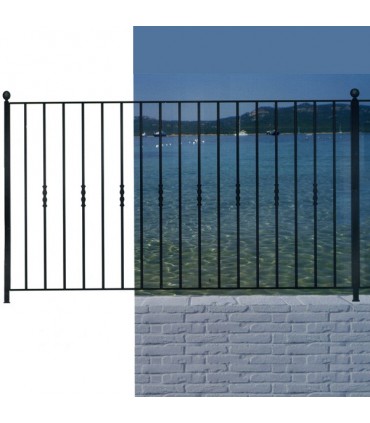 Grille de cloture MARINA 12 prête à poser