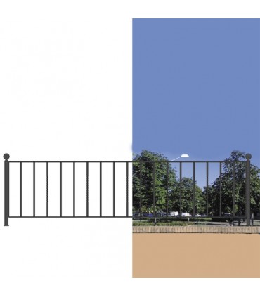 Grille de cloture LEVANTE 6 prête à poser