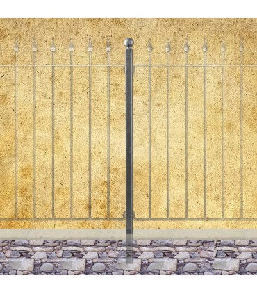 Poteau de cloture Linear a sceller 1650mm