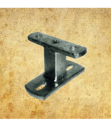 Pied support central court pour cloture