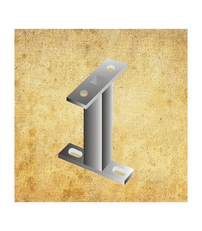 Pied support central long pour cloture