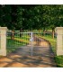 Portail fer forgé IRIS 3.5m carré de 12x12mm galvanisé motorisable ou manuel