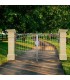 Portail fer forgé GEA 3m carré de 14x14mm galvanisé manuel ou motorisable