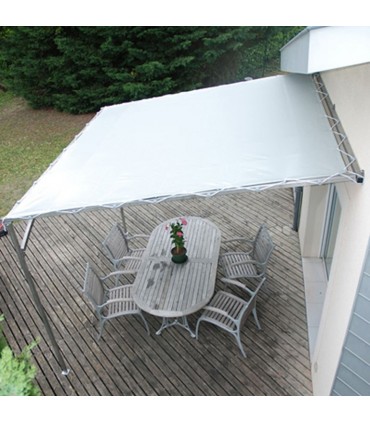 Pergola mural Mistral 3mx4m livrée en kit à assembler sans soudure