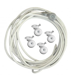 Lot d'accessoires pour fixation bache de pergola 3x4m maximum