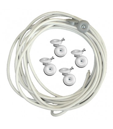 Lot d'accessoires pour fixation bache de pergola 3x4m maximum