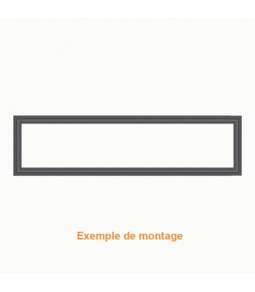 Profil mouluré 45x16 pour soubassements de portails