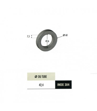 Bague support de tube pour système de marche INOX304