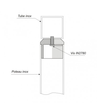 Tube rond INOX316 Ø42,4mm brossé grain 320