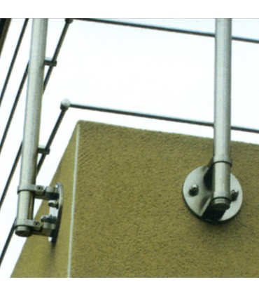 Platine ronde et anneaux de serrage INOX304